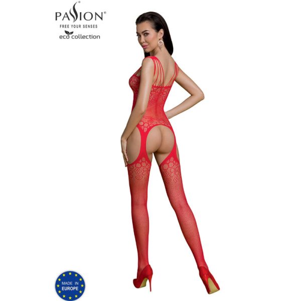 PASSION - ECO COLLECTION BODYSTOCKING ECO BS004 RED 2
